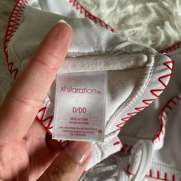 {XHILARATION} Patriotic Knit Bikini M Bottom D/DD Top! - Picture 9 of 10